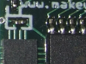 Close up of SMD work
